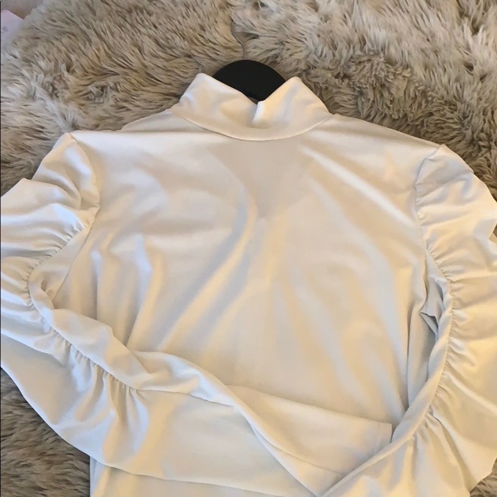 Nanette Lepore fitted high neck blouse